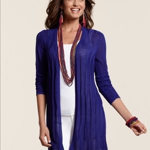 NWT Travelers by Chico’s purple cardigan sweater